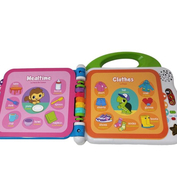 Leap Frog Learning Friends 100 Words Book Educational English Spanish Bilingual - Picture 5 of 8